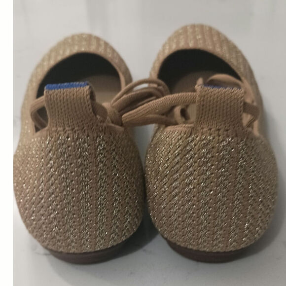 NWT! Rothy's square toe wrap in Gold. Woman's size 8. chic, elegant, bohemian - Picture 5 of 11